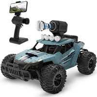 カメラ付ラジコンカー「動画・静止画両対応/防塵防水/microSD記録/デフギア&サスペンション搭載」